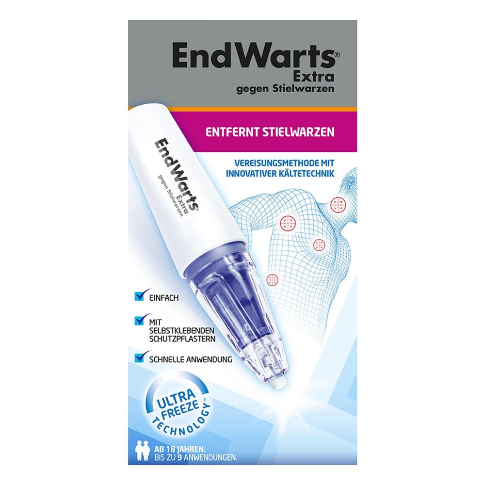 Cooper Consumer Health Deutschland GmbH EndWarts EXTRA: Stielwarzen sofort Vereisung + 9 Schutzpflaster 16140418