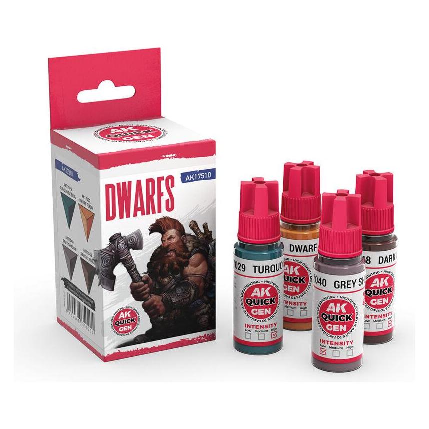 AK Interactive Quick Gen - Dwarfs (Set 4 Refs) (AK17510)