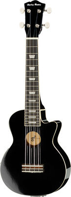 Harley Benton UK-L100E BK Soprano Ukulele Schwarz Hochglanz