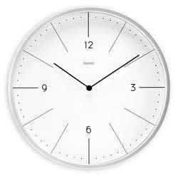 hama 00185884 Wanduhr Sardinien, Quarzuhr, ohne Ticken, analog, Ø 30 cm, Grau