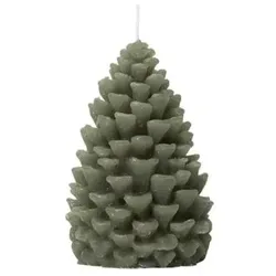 2x Broste Copenhagen, Kerzen, Pine Figure Kerze Grape Leaf Green, 7 x (1 Stk.)