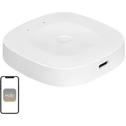 Moes ZHUB-C ZigBee/Ethernet-Gateway, Smart Home Hub, Weiss