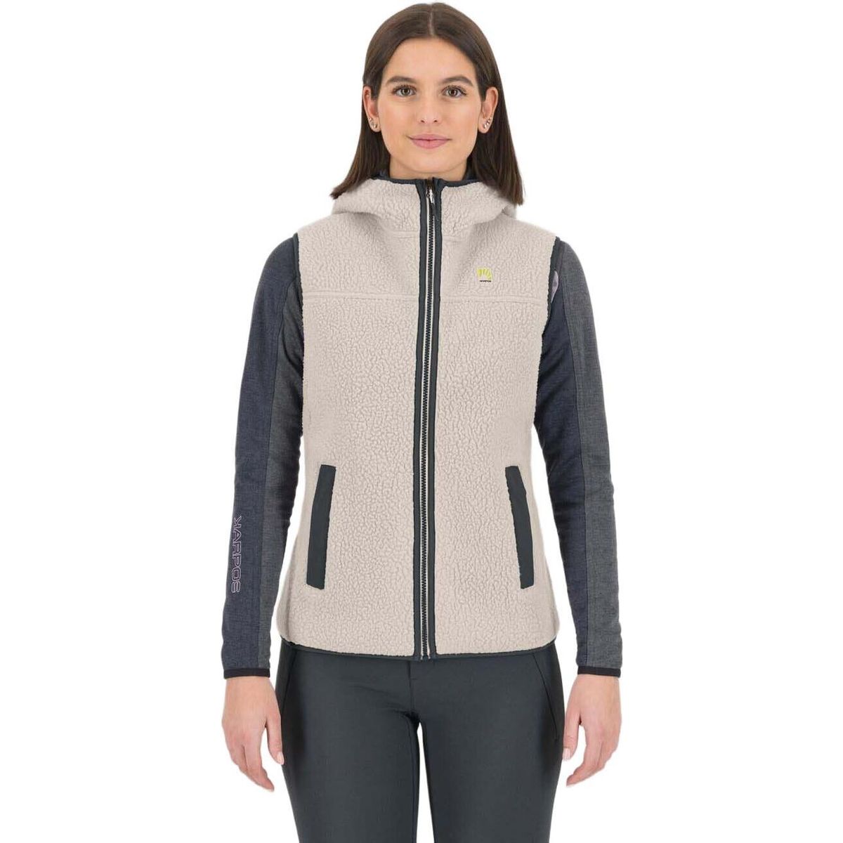 Karpos Moiazza Retro Hoodie W Vest vaporous gray/woodl.gray (163) M 2532078-163-M