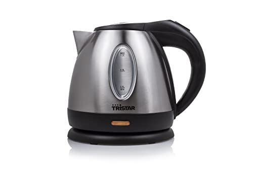 Tristar WK-1323 Waterkoker – Inhoud: 1,2 liter – 1500 Watt, Zilver