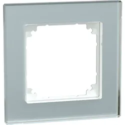 Merten Echtglasrahmen 1-fach Kristallweiß M-Plan MEG4010-2320