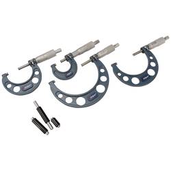 Dasqua 4111-8210 4-teiliges Außenmikrometer-Set 0 - 100 mm Ablesung: 0.01 mm