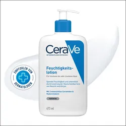 CeraVe Feuchtigkeitslotion: Körperlotion für trockene bis sehr trockene Haut 473 ml