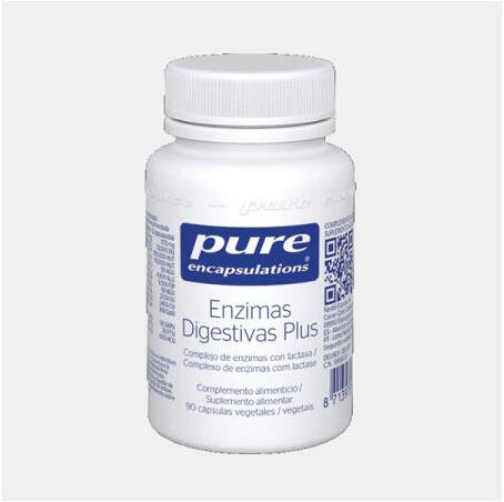 Pure ENZIMAS DIGESTIVAS PLUS 90 CAPSULAS VEGETAIS