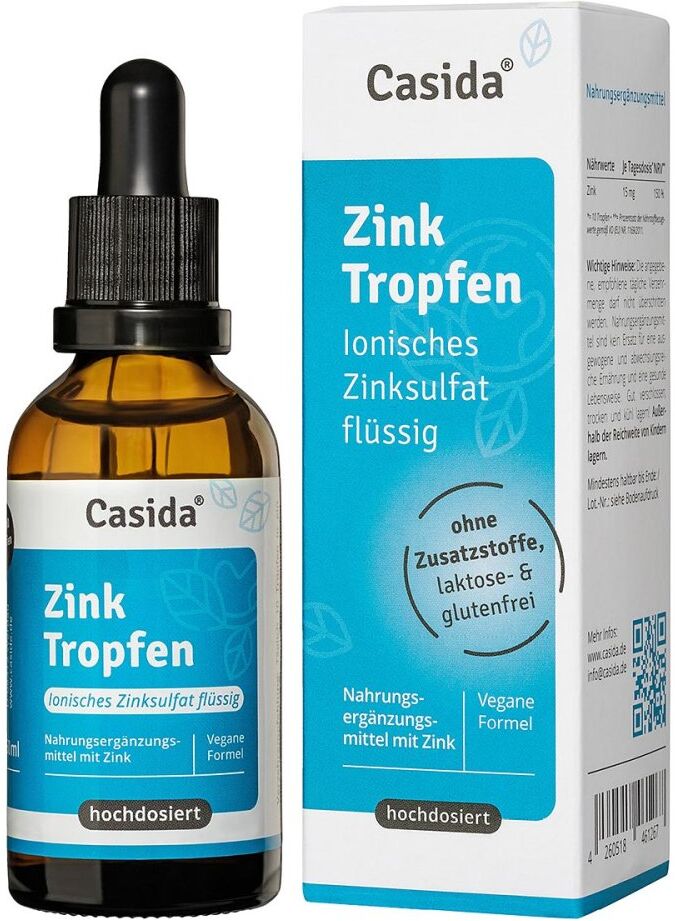 Casida Zink Tropfen Ionisches Zinksulfat Flüssig 50ml
