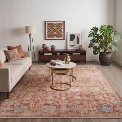 Amer Rugs Albany Vintage Power-Loom Pink Area/Runner Rug