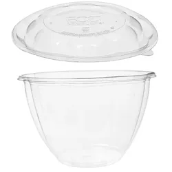 MONOUSO - Plastickschale mit Deckel PLA 1420ml (50 Stück)
