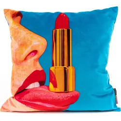Seletti Wears Toiletpaper Tongue Kissenbezug