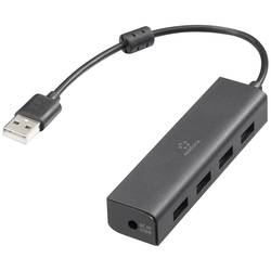 Renkforce RF-6382720 USB-Hub 4 Port USB-A USB 2.0 480 MBit/s Schwarz RF-USBH-110