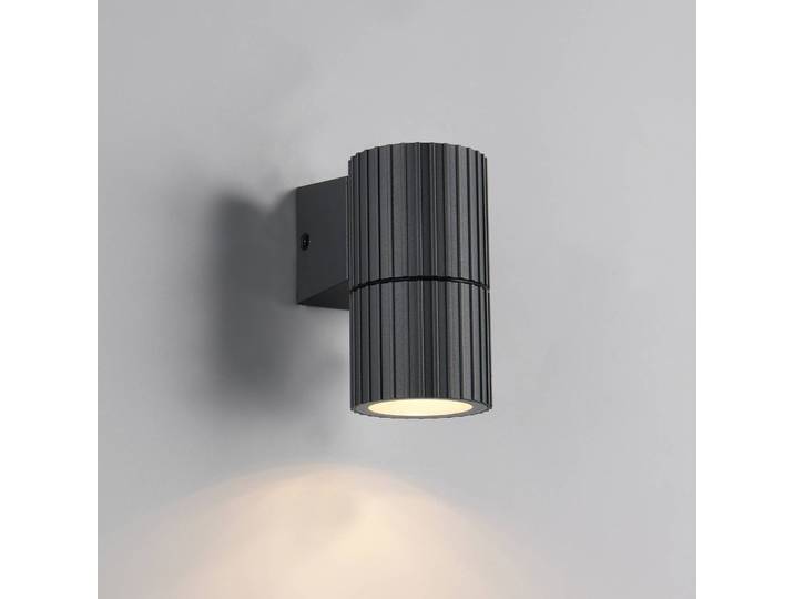 Trio Lighting Aussenwandleuchte Parana, dimmbar, schwarz, Aluminium, Modern, Wandleuchte außen