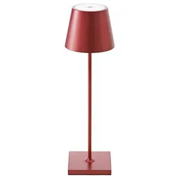 Akku-Tischleuchte Nuindie 380mm kirschrot