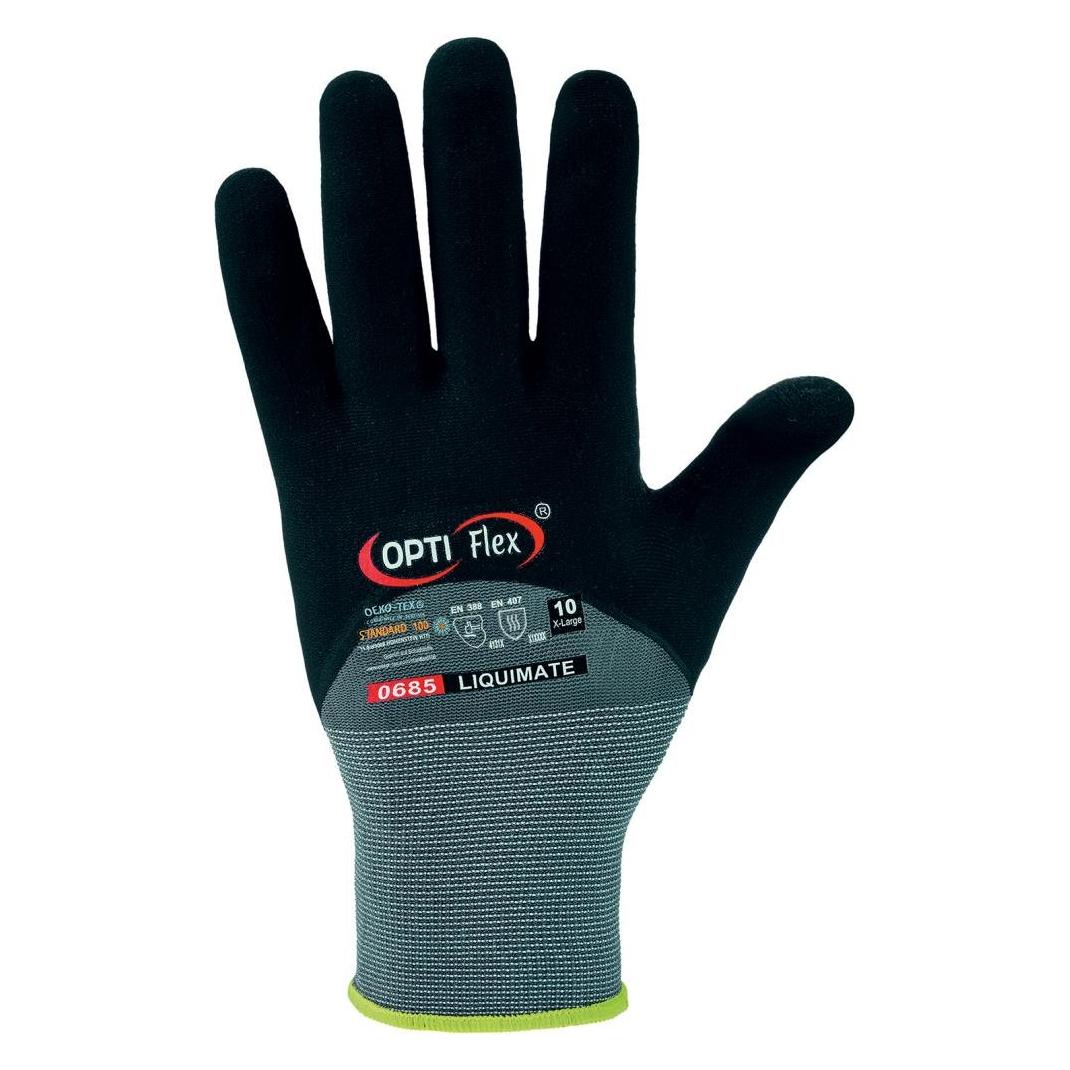 Opti Flex Handschuh Liquimate, Nitril, Gr.10 (10) (4025888254969)