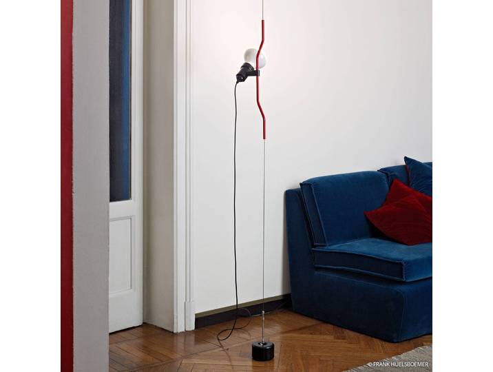 FLOS Designer Hängelampe PARENTESI, schwarz, für Wohn- / Esszimmer, Metall, Design, Pendelleuchte