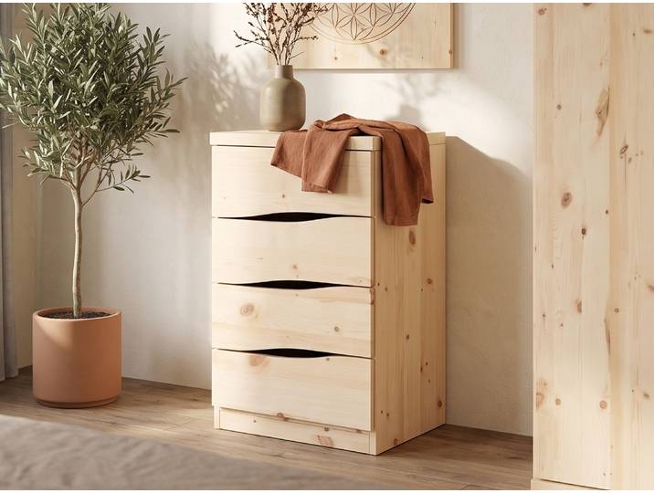 Zirbenkommode „Astrid“ 50 cm Massivholz Zirbe