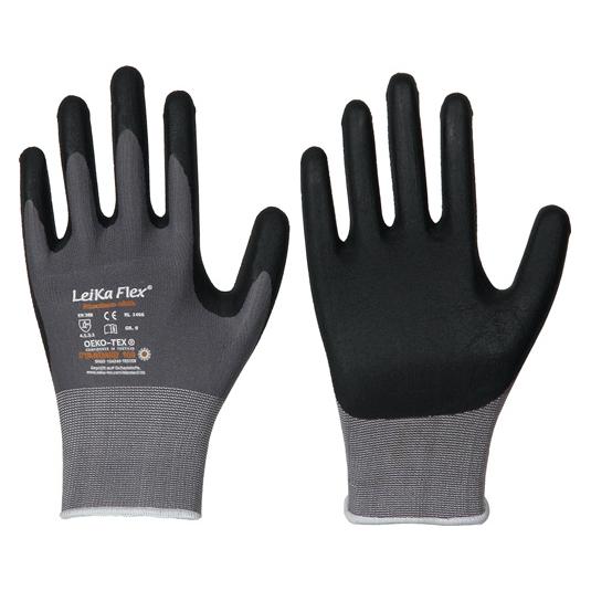 Leipold Handschuhe LeiKaFlex 1466 Grösse 8 grau EN420+EN388 PSA-Kategorie II (8) (1466 Gr.8)