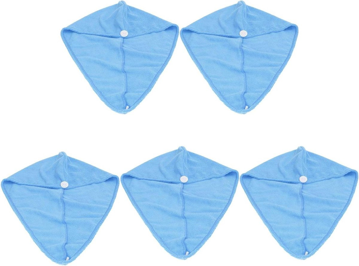 Microvezel Haarhanddoek Turban - Lichtblauw - 40 x 65 cm