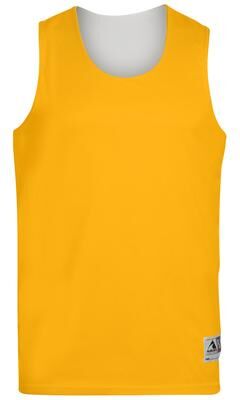 Augusta Sportswear 148 Athletic Reversible Wicking Tank Top in Gold/White size 3XL   Polyester