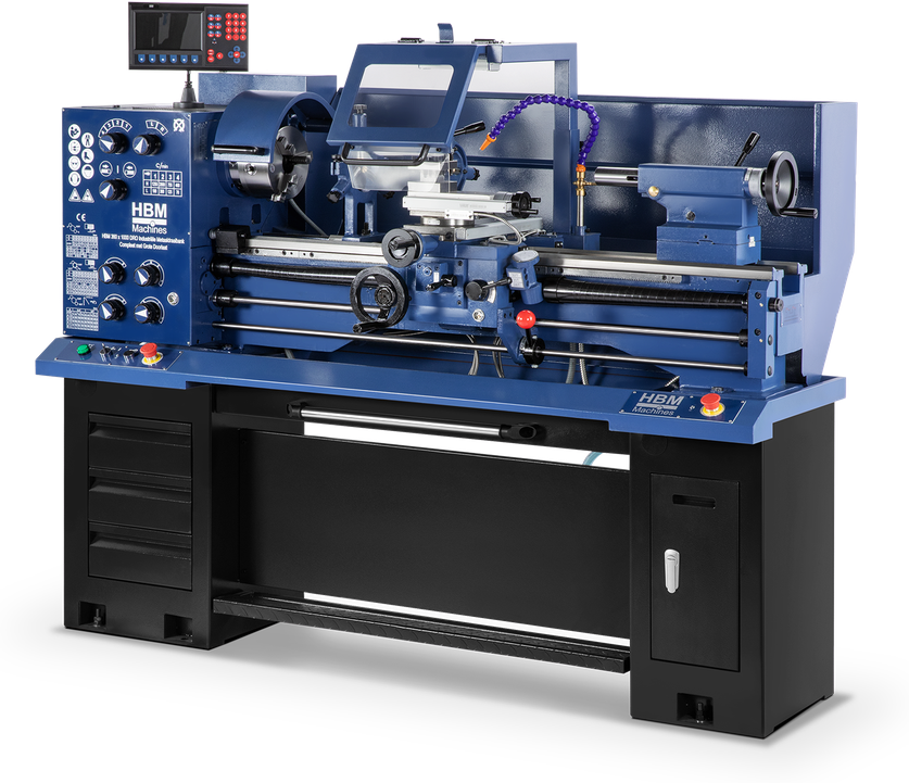 HBM Metalldrehbank 360 x 1000 DRO 400 Volt