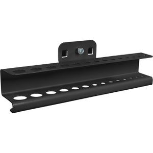 ADB Werkzeughalter 73161, schwarz, für Lochwand, Bohrerhalter für 14 Bohrer, aus Metall
