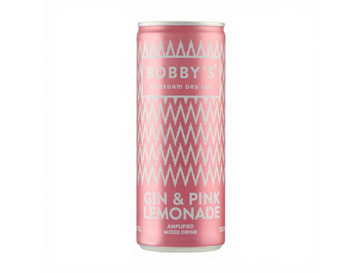 Bobby's Gin &amp; roze citroenlimonade - 250 ml