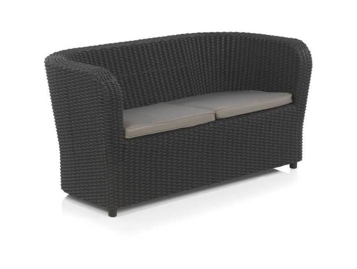 Canapé de jardin - NOVA - Modèle Nova - 2 places - Graphite - Polypropylène