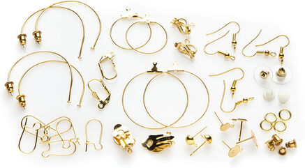 Ohrschmuck-Set, gold