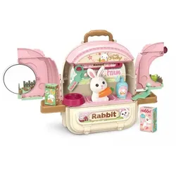 3-in-1 Hasenpflege und Kleintierfarm mit Figuren