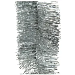 Decoris Glänzendes silbernes Lametta Ø7,5X270Cm