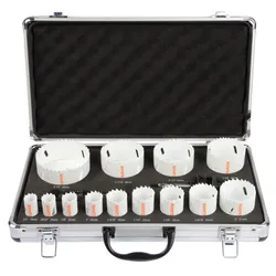 PROJAHN Bi-Metall Lochsägen-Set 18-teilig Ø 19 mm - 83 mm