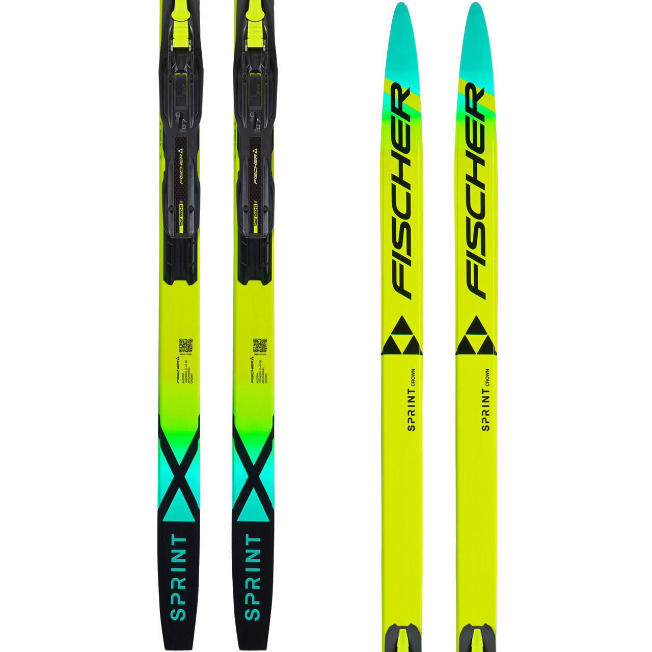 Fischer Sprint Crown Mounted SET - 140 cm = 36 - 41 kg