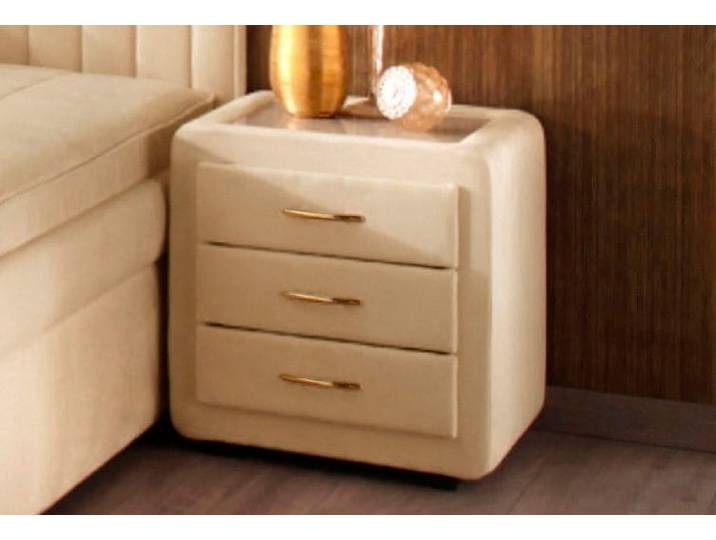 Nachtkommode MAINTAL, beige (creme), B:48cm H:50cm T:43cm, Sideboards, Nachtkommode