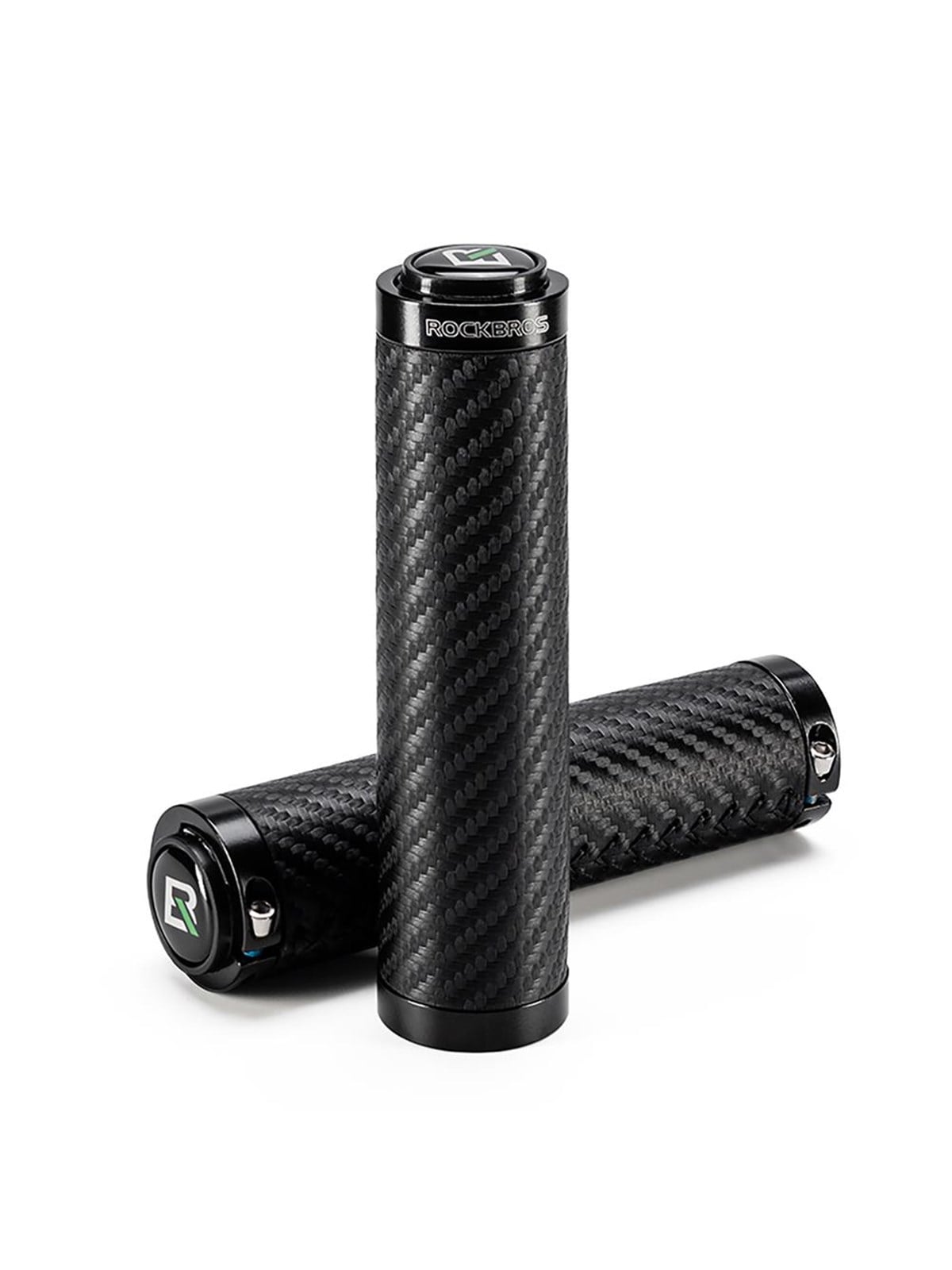 Rockbros Bike Grips Twisted Straight Anti-Slip Grips - Black
