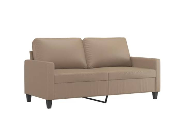 vidaXL 2-Sitzer-Sofa Cappuccino-Braun 140 cm Kunstleder