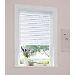 Doppelrollo OTTO HOME "MARANO" Gr. 12, weiß, B:95cm H:150cm, Polyester, Rollos, Fixmaß, Bestseller mit über 7000 4,5-Sterne-Bewertungen, Klemmträgern