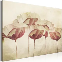 Artgeist, Bilder, Flowers in Beige (1 Part) Wide (120 x 80 cm)
