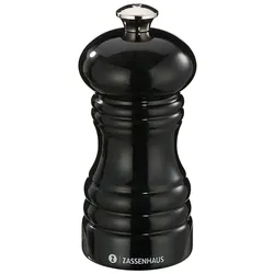 Salzmühle Zassenhaus "BERLIN" schwarz glänzend Höhe: 12 cm