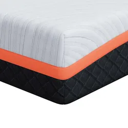 vidaXL Matratze Weiß und Grau 200 x 200 cm Memory Foam