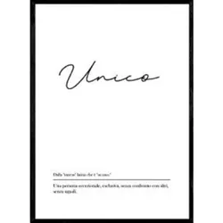 POSTER Wörterbuch Italienisch Unico A3 Rahmenlos