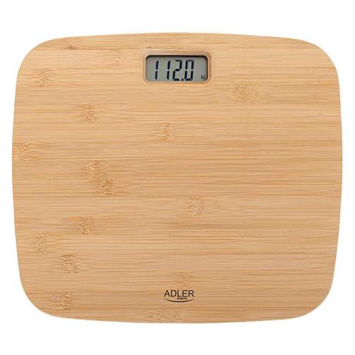 Adler Bathroom Bamboo Scale AD 8173 Maximum weight (capacity) 150 kg, Accuracy 100 g (150 kg) (AD 8173)