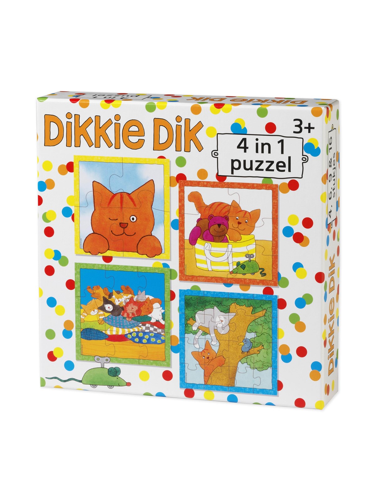 Bambolino Toys Dikkie Dik Puzzle 4in1 2D Puzzles