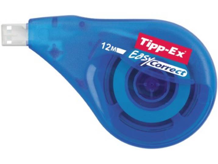 Tipp-Ex Roller de correction latéral EASY CORRECT' 4\,2mmx 12 m\, Bleu
