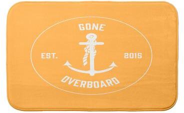 E by Design Gone Overboard Bath Mat