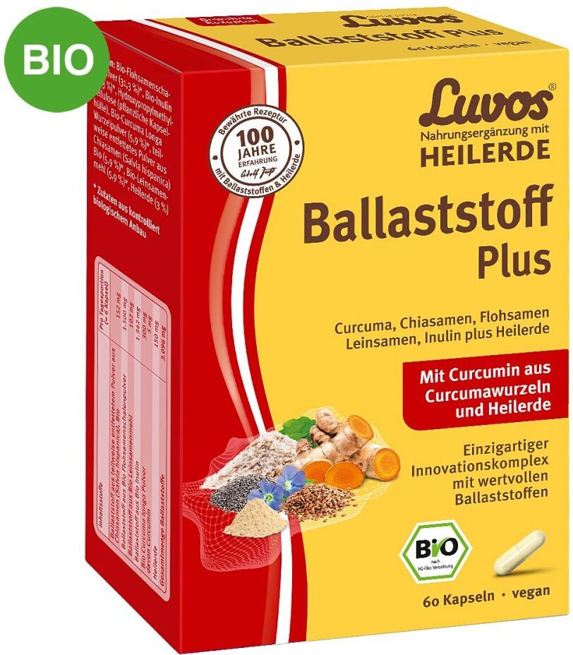 Luvos Heilerde Bio Ballaststoff Plus Kapseln