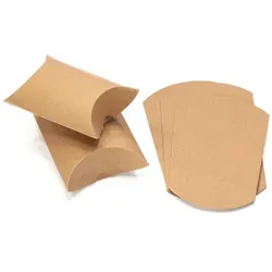 Kraftpapier-Faltschachteln, braun, 2 Größen, 12 Stück