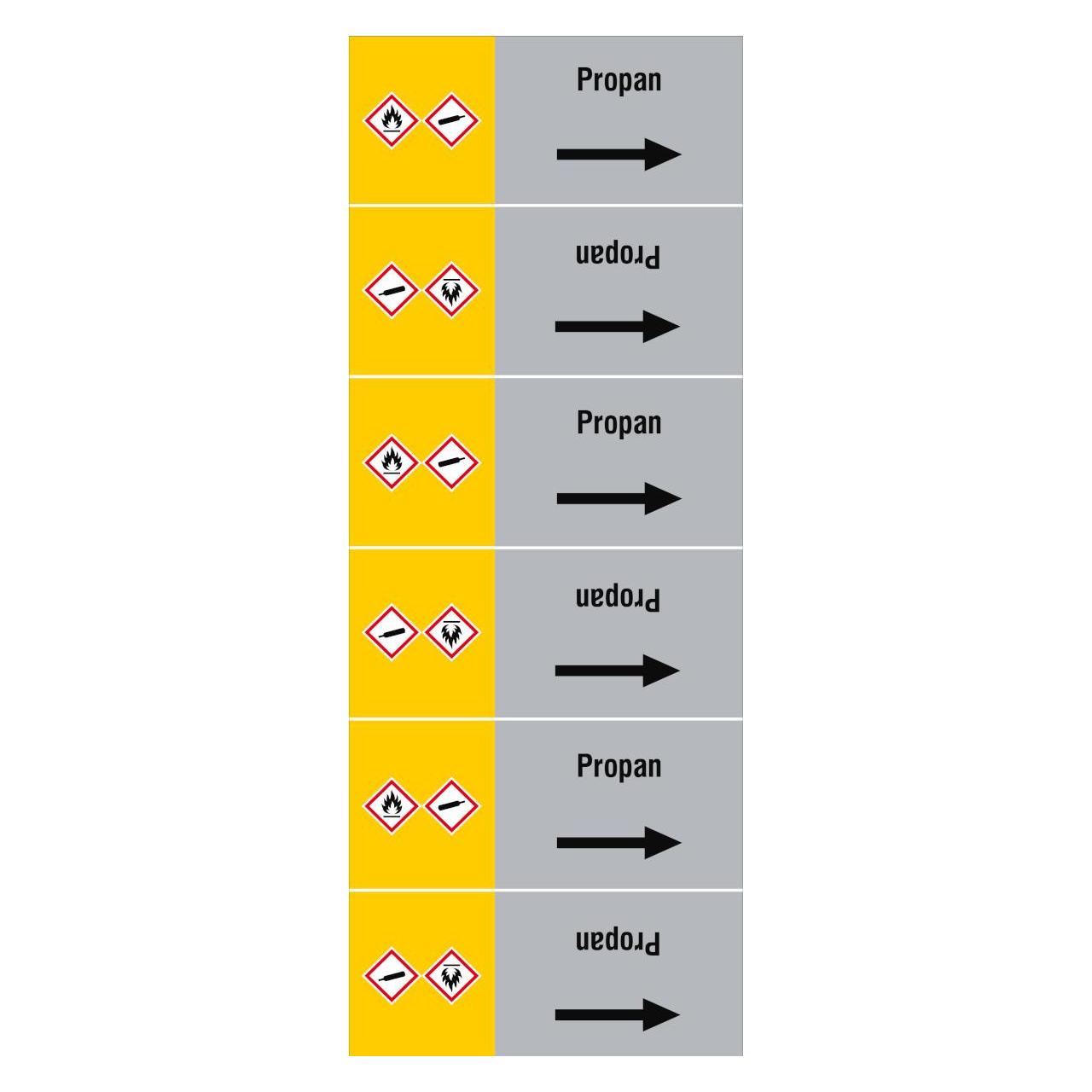 Brady ISO 20560 Rohrmarkierer - Gas (319010)
