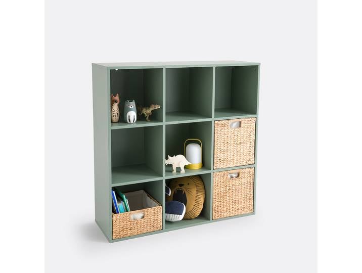 LA REDOUTE Meuble de rangement 9 cases, Diny Vert Eucalyptus